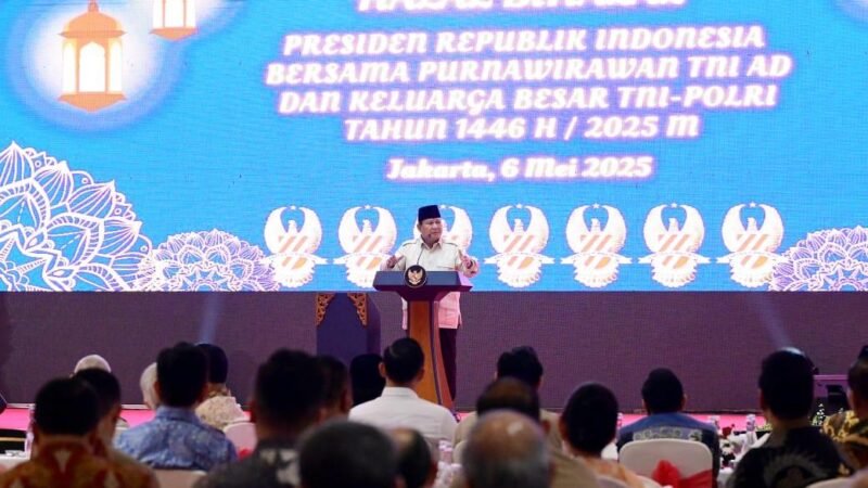 Presiden Prabowo Hadiri Acara Halal Bihalal Bersama Purnawirawan TNI AD dan Keluarga Besar TNI-Polri
