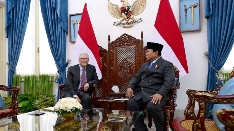 Presiden Prabowo Terima Kunjungan Bill Gates di Istana Merdeka