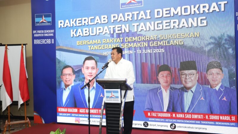 Bupati Tangerang Maesyal Rasyid Ajak Partai Demokrat Fokus Sejahterakan Masyarakat