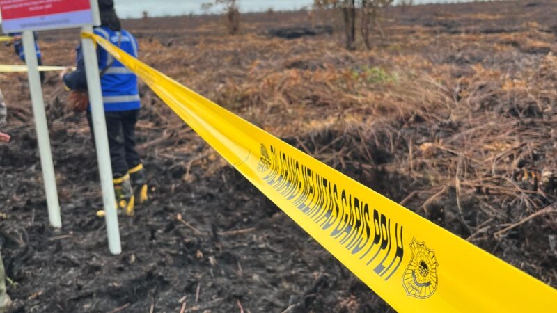 Gakkum LH Bergerak: KLH/BPLH Segel Lahan Terbakar di Kubu Raya