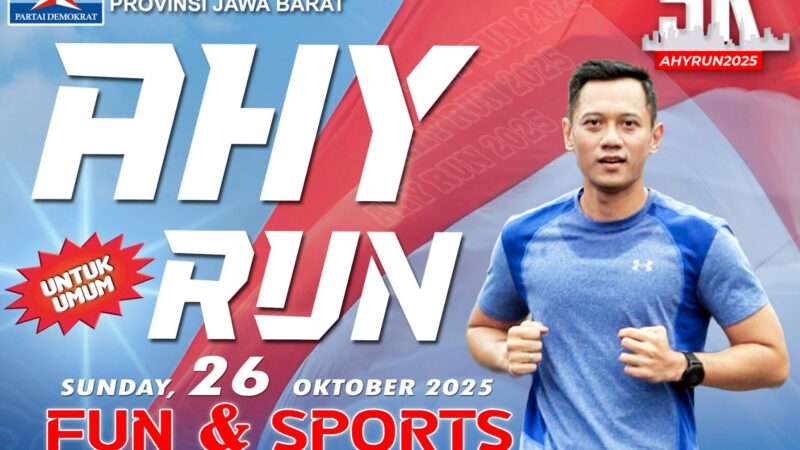 AHY Run 2025 di Bandung, Panitia Siapkan Lima Hadiah Umrah