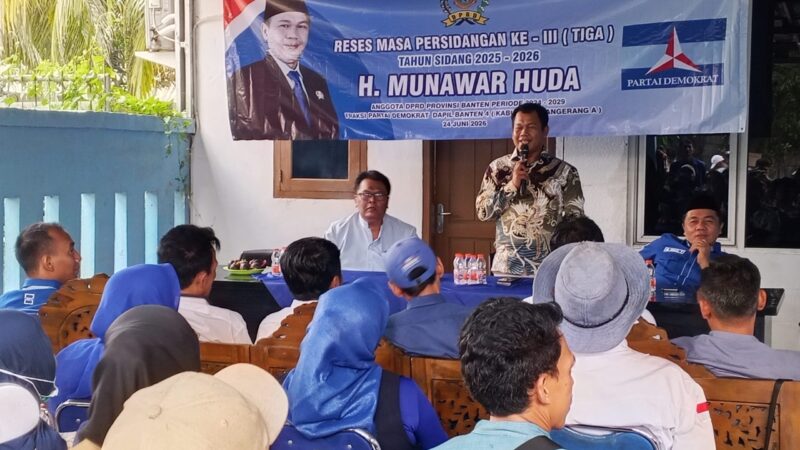Anggota DPRD Prov Banten Serap Aspirasi Warga Tangerang