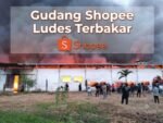 Gudang Shopee di Periuk Jaya Ludes di Lalap Api