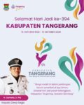Kepala Desa Saga H. Sarnata. S. Pd .i  Ucapakan Selamat hari jadi kabupaten Tangerang ke-394 Tahun: Terus bergerak, Semakin Berdampak