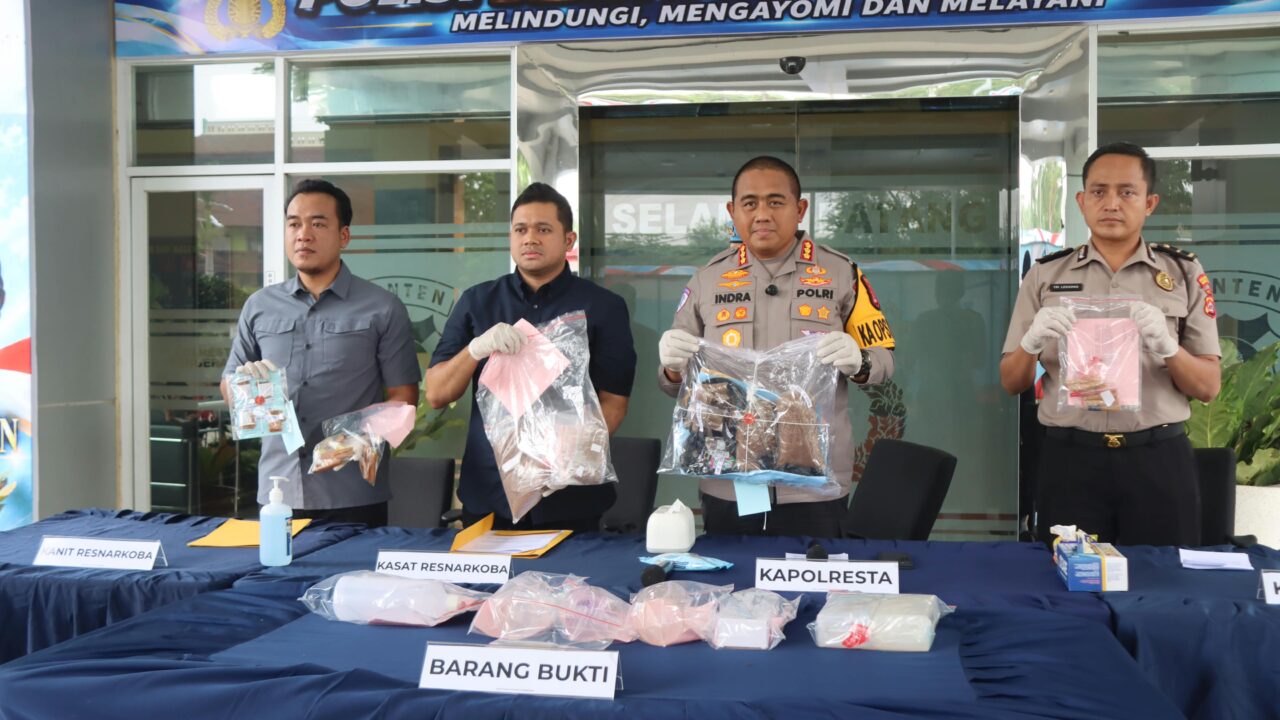 Polresta Tangerang Bongkar Tiga Lokasi Produksi Narkotika Sintetis